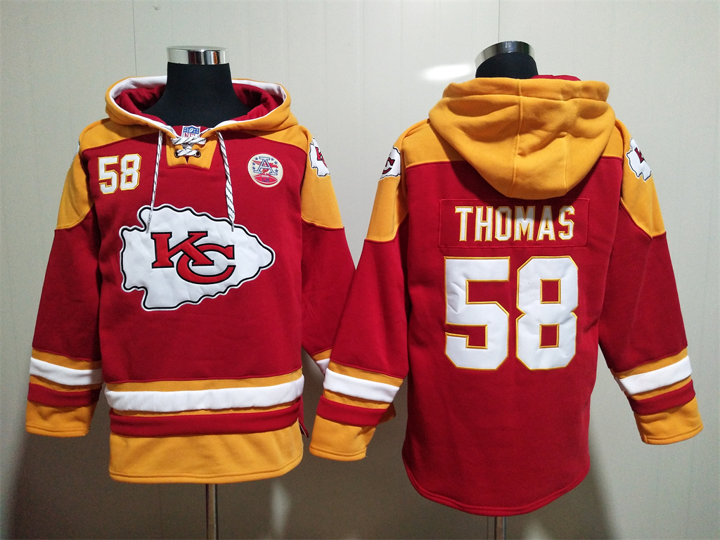 Kansas City Chiefs #58 Derrick Thomas Hoodies Sweatshirts with Customized Design Embroidered Jerseys